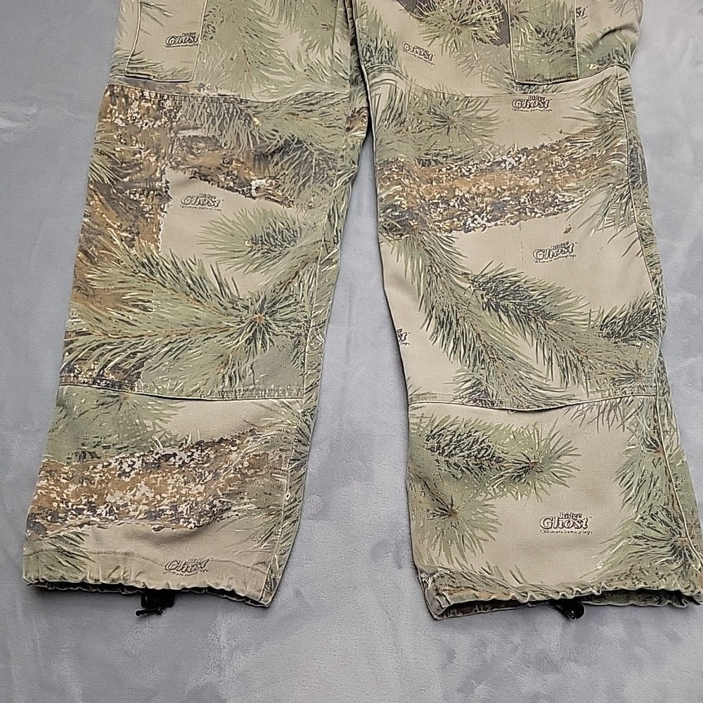 VTG Ghost Camo Pants Mens 34x30 Green Ridge Cargo Ultimate Camoflage Hunting - Picture 2 of 16